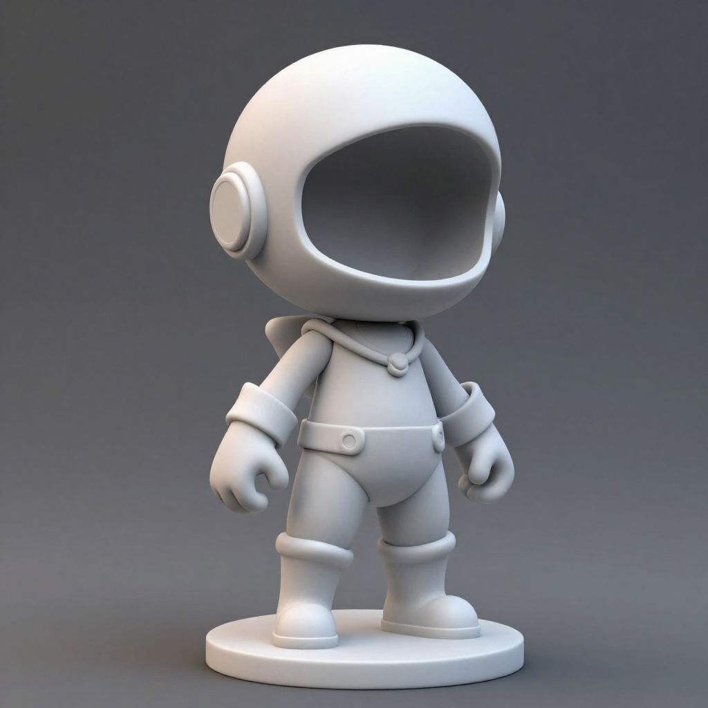 Artistic 3D printed figurines